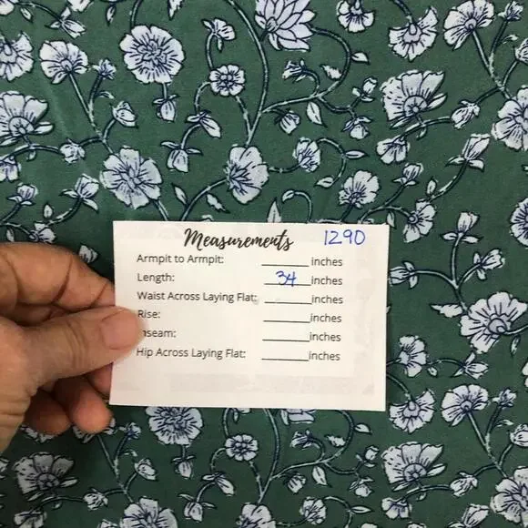 Charming Green Floral Puff Sleeve Dress by Angels Forever Young Tie at Neck - Picture 7 of 7